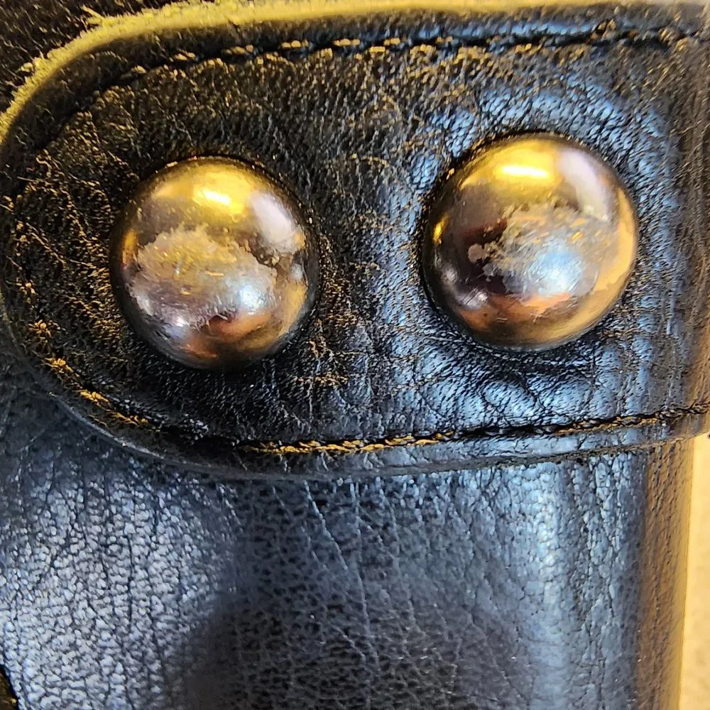 GENUINE LEATHER Black Unisex Wallet